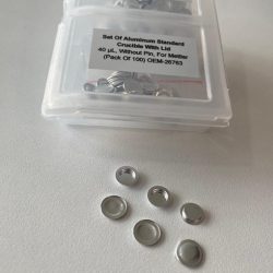 Alternative view of Set of Aluminium standard crucible with lid 40 µL, without pin | 100/pack