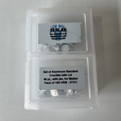 Set of Aluminium standard crucible with lid 40 µL, with pin | 100/pack